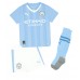 Maillot de foot Manchester City Oscar Bobb #52 Domicile vêtements enfant 2023-24 Manches Courtes (+ pantalon court)